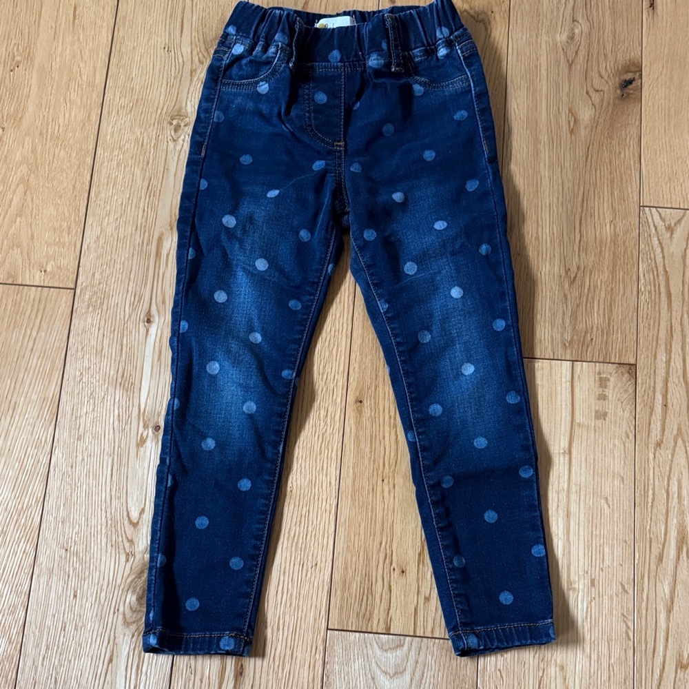 Mini Boden Polka Dot Jeans Sz 4Y